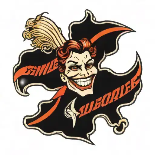 My smile is my super power lines tattoo design idea