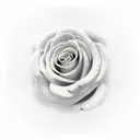 reverse cross on flowers tattoo design idea