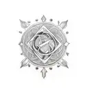 feminist symbol collage  tattoo design idea