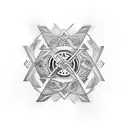 feminist symbol collage  tattoo design idea