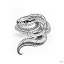 full snake evil and scary tattoo design idea