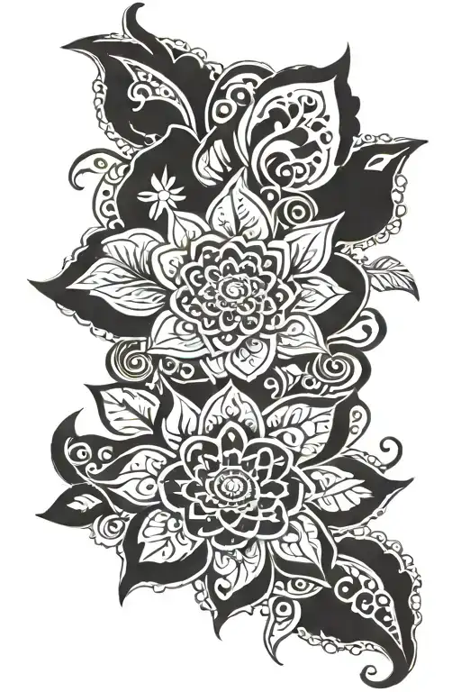 Henna tattoo design idea