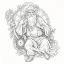 Father Time tattoo design idea