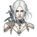 witcher ciri tattoo design idea