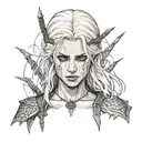witcher ciri tattoo design idea