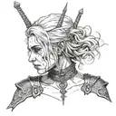 witcher ciri tattoo design idea