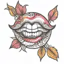 emo lip tattoo design tattoo design idea