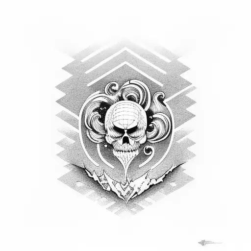 Ocean Wave y persona tattoo design idea