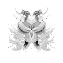 Sibling bond tattoo design idea