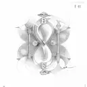 hourglass with numbers "1234" around it tattoo design idea