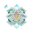 hexagonal tattoo design idea