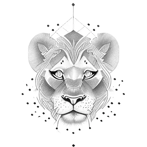 Simba tattoo design idea