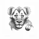 Simba tattoo design idea