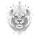 Simba tattoo design idea