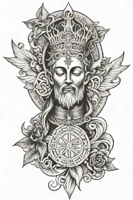religious tattoo design idea