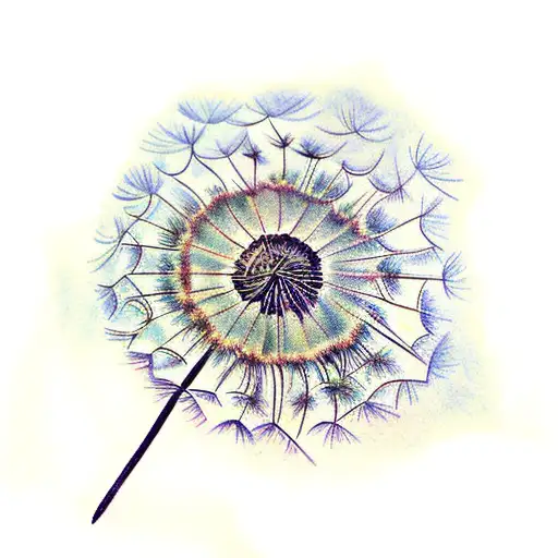 Dandelion tattoo design idea