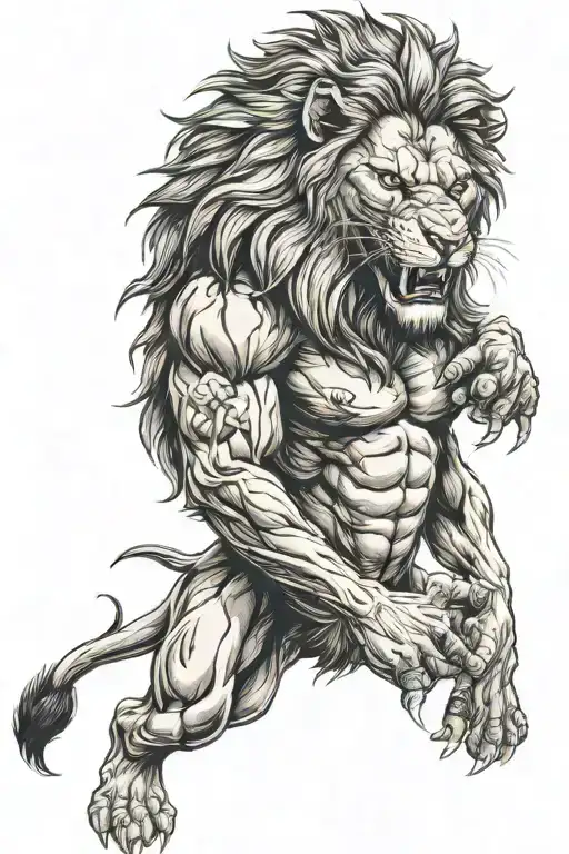 angry lion who is ripping open his vest and has a logo of sk beveren on his chest tattoo design idea