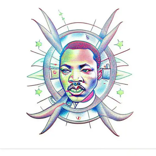 Dr. King's trippy alien homeworld tattoo design idea