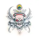 BALANCE XANGÔ tattoo design idea