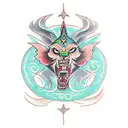 BALANCE XANGÔ tattoo design idea