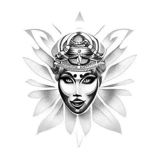 Goddess Tattoo Vector Images over 1400