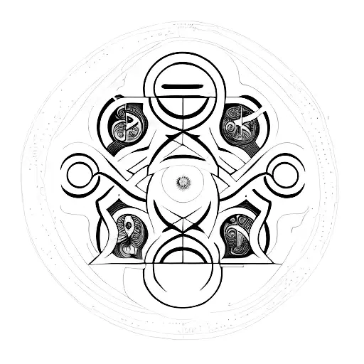 Melodies of the cosmos tattoo design idea