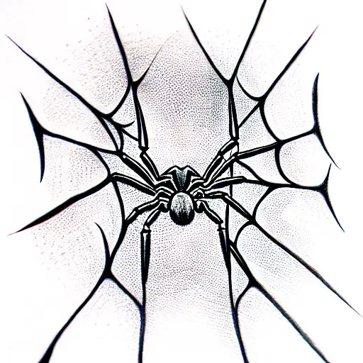 Spider tattoo design idea