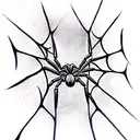 Spider tattoo design idea