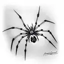 Spider tattoo design idea