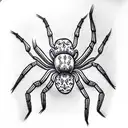 Spider tattoo design idea