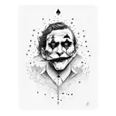 joker card tattoo design idea