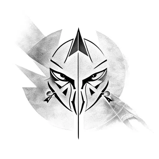 Assassin's Creed logo morphed into an eagle design tattoo design idea