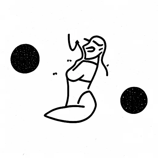 motivation girl tattoo design idea