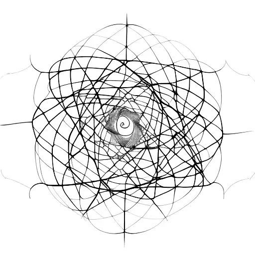 people that are tied with threads like the invisible string theory tattoo design idea