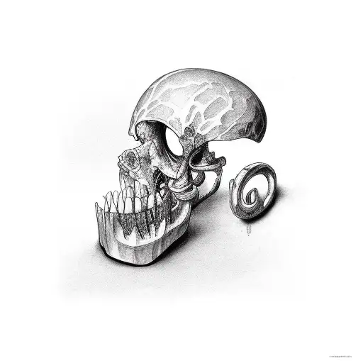 broken bone tattoo design idea