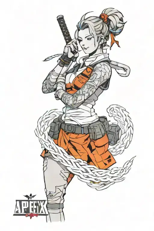 Apex Legends champion Lifeline tattoo design idea