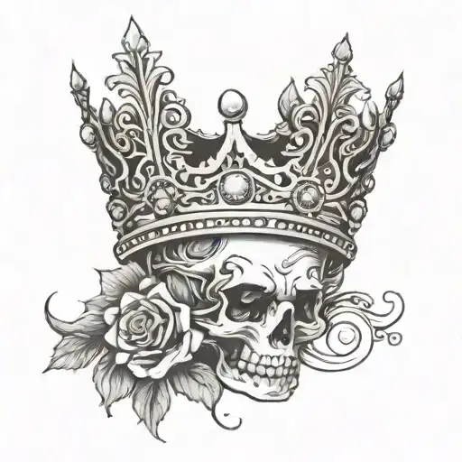 whenever you feel overwhelmed… remember whose daughter you are and straighten your crown tattoo design idea