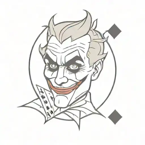 joker card tattoo design idea