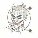 joker card tattoo design idea