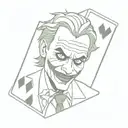 joker card tattoo design idea