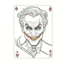 joker card tattoo design idea