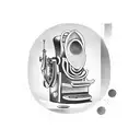 neotraditional typewriter tattoo design idea