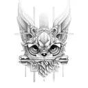 neotraditional typewriter tattoo design idea