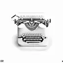 neotraditional typewriter tattoo design idea