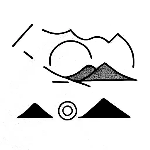 mustard seed and mountains  tattoo design idea
