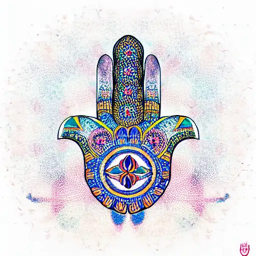 Hamsa Symbol tattoo design idea