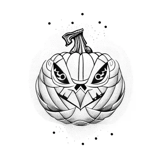 OVO with Pumpkin tattoo design idea