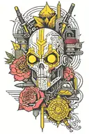 Cyberpunk 2077 tattoo design idea