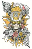 Cyberpunk 2077 tattoo design idea