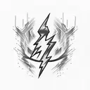 Lightning Bolt tattoo design idea